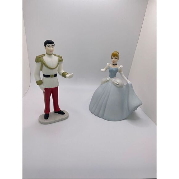 Disney Other - Vintage Disney Cinderella 5.5" and Prince Charming 6”Porcelain Figurines